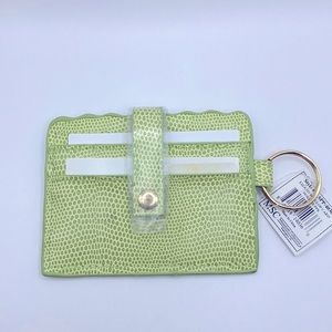 Mainstreet Collection Lizard Scallop Cardholder NWT